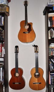 Hang your guitars on the wall for easier access